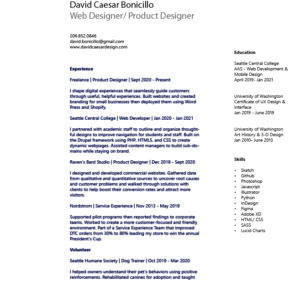 Minimalist Resume